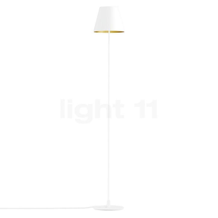 Bega 51177 - Studio Line Vloerlamp LED, wit/messing mat - 3., Huis en Inrichting, Lampen | Vloerlampen, Nieuw, Verzenden