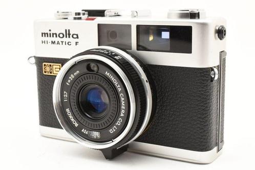 Minolta Hi-Matic F Silver 2.7/38mm Analoge compactcamera, Audio, Tv en Foto, Fotocamera's Analoog
