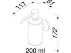 Geesa Nemox - Zeepdispenser 200 ml - RVS - Chroom (1 stuk), Huis en Inrichting, Verzenden, Zo goed als nieuw
