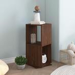 vidaXL Draaikast 34,5x34,5x75,5 cm spaanplaat bruin, Huis en Inrichting, Kasten | Boekenkasten, Minder dan 50 cm, Verzenden, Nieuw