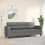 Bank Microvezel Grijs - Tweedekansje - Comfortabel!, 75 tot 100 cm, Ophalen of Verzenden, 200 tot 250 cm, Driepersoons