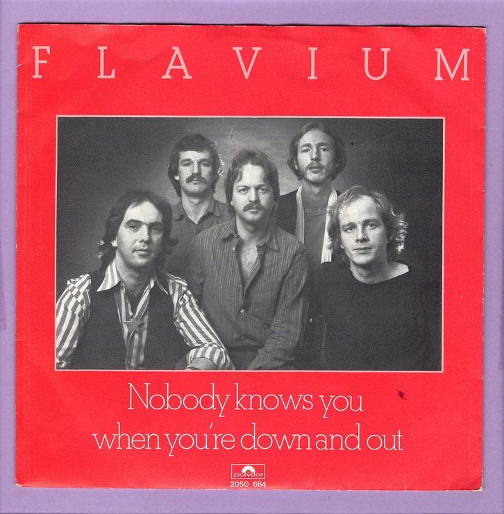 Flavium – Nobody Knows You When Youre Down And Out / Y..., Cd's en Dvd's, Vinyl Singles, Verzenden