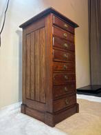Kast - Ladenkast met Gouden Messingen Knoppen - Hout,, Antiek en Kunst, Antiek | Overige Antiek