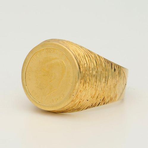 Ring - 18 karaat Geel goud - Muntring, Sieraden, Tassen en Uiterlijk, Ringen