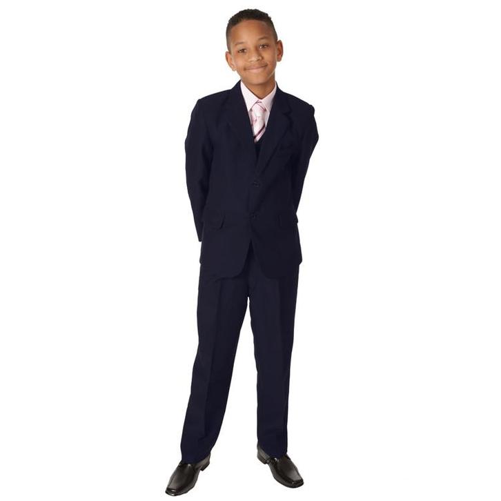 Luxe kinderkostuum effen donkerblauw-182/188 NIEUW, Kinderen en Baby's, Kinderkleding | Overige, Jongen, Nieuw, Ophalen of Verzenden