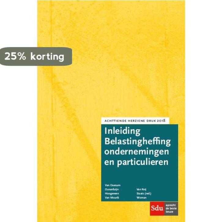 Inleiding Belastingheffing ondernemingen en particulieren., Boeken, Wetenschap, Gelezen, Verzenden