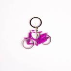 Sleutelhanger fiets metallic purple, Ophalen of Verzenden, Nieuw
