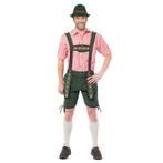 Oktoberfest korte lederhosen donker groen voor heren - Led.., Verzenden, Nieuw