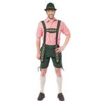 Oktoberfest korte lederhosen donker groen voor heren - Led.., Nieuw, Verzenden