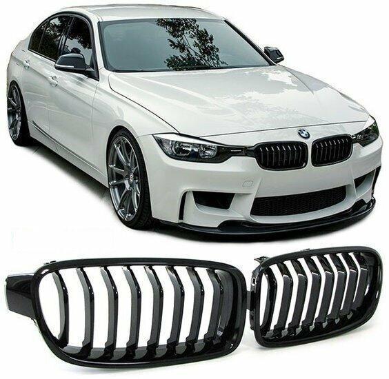 M Performance Nieren (Grillen) Glans Zwart BMW F30 F31 B1989, Auto-onderdelen, Carrosserie en Plaatwerk, Nieuw, BMW, Voor, Links