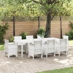 vidaXL Tuin Tafel Wit 250x100x73 cm van Poly Rattan, Tuin en Terras, Verzenden, Nieuw
