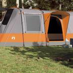 vidaXL Tunneltent 4-persoons waterdicht grijs en oranje, Caravans en Kamperen, Tenten, Verzenden, Nieuw, Tot en met 2