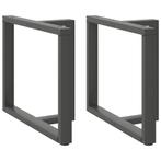 vidaXL Eettafelpoten 2 st T-vormig 100x35x(72-73) cm staal, Verzenden, Nieuw