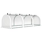 Tunnelkas, 3 Ramen Met Ritssluiting, Stalen Frame, Robuuste, Tuin en Terras, Tuintafels, Verzenden, Nieuw