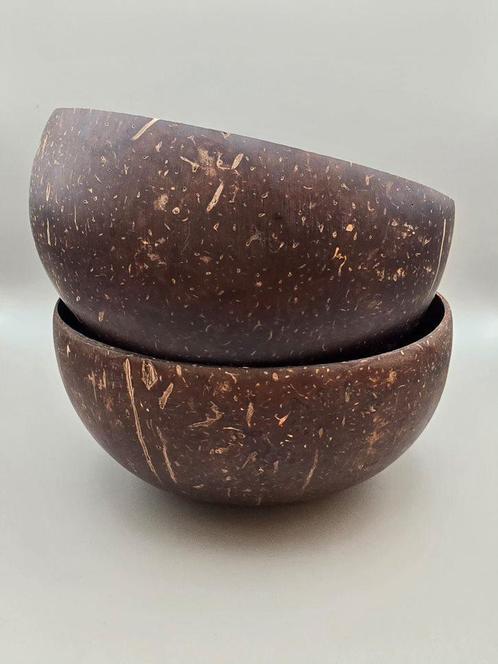kokosnoot schalen (set van 2), Huis en Inrichting, Keuken | Servies, Overige stijlen, Nieuw, Overige materialen, Kom(men), Verzenden