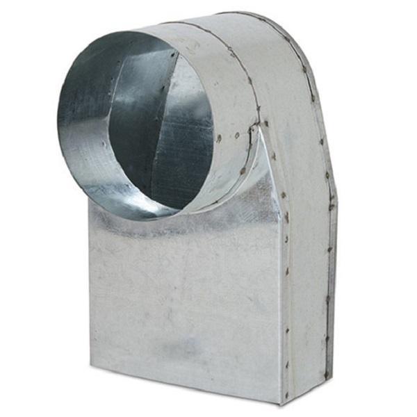 Rechthoekige (instort) lepelhoek 170mm x 70mm, Doe-het-zelf en Verbouw, Ventilatie en Afzuiging, Nieuw, Verzenden