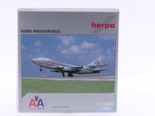 Schaal 1:500 Herpa 504003 American Airlines Boeing 747SP..., Hobby en Vrije tijd, Modelbouw | Vliegtuigen en Helikopters, Gebruikt
