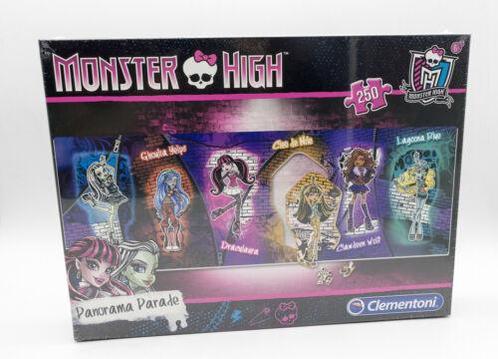 Monster High Panorama Parade Puzzel - 250 stukjes - 24x68 cm, Hobby en Vrije tijd, Denksport en Puzzels, Verzenden