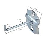 Haak enkel - lang voor gereedschapsbord, Ophalen of Verzenden, Nieuw
