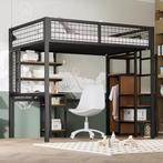 Metalen kinder loftbed met bureau en kast 90x200 / 140x200, Verzenden, Nieuw