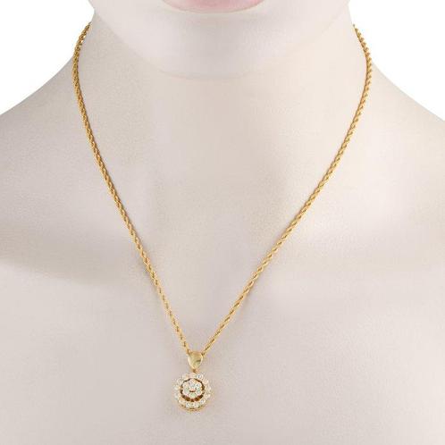 Ketting met hanger - 18 karaat Geel goud, 18K Geel Gouden, Sieraden, Tassen en Uiterlijk, Antieke sieraden