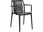 Mica Decorations Paloma - Tuinstoel - Armleuningen - Zwart -, Tuin en Terras, Verzenden, Nieuw