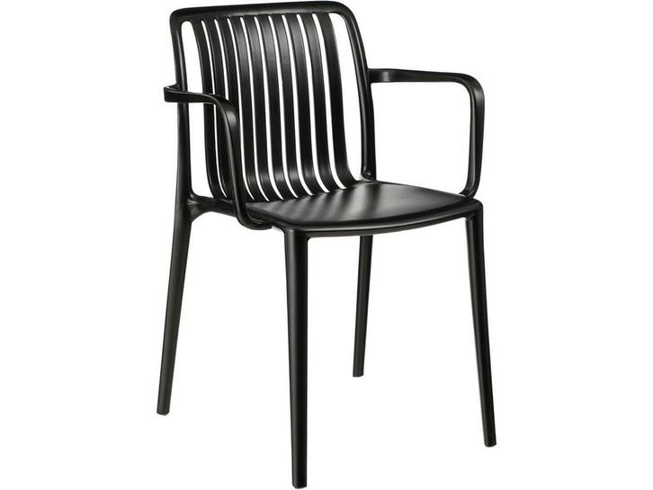 Mica Decorations Paloma - Tuinstoel - Armleuningen - Zwart -, Tuin en Terras, Overige Tuin en Terras, Nieuw, Verzenden