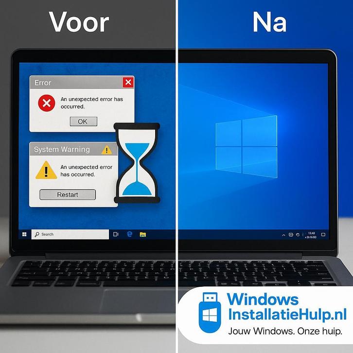 Laptop traag? Windows herinstallatie binnen 1 uur, Diensten en Vakmensen, Reparatie en Onderhoud | Pc's en Spelcomputers, Laptops