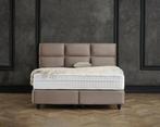 outlet opberg boxspring mississippi 160x200 beige Croco, Nieuw, 160 cm, Modern, Tweepersoons
