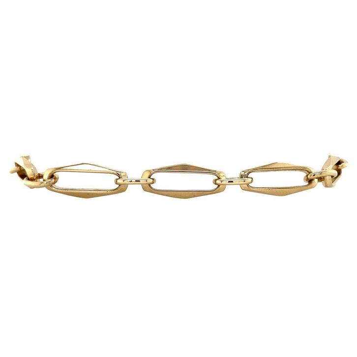 Gouden vintage closed for ever armband 14 krt, Sieraden, Tassen en Uiterlijk, Armbanden, Nieuw, Ophalen of Verzenden