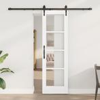 vidaXL Schuifdeur met Bevestigingsset Wit 61x198,5 cm, Doe-het-zelf en Verbouw, Verzenden, Nieuw