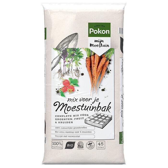Pokon Bio MPS RHP Mix voor je Moestuinbak 45 liter, Tuin en Terras, Aarde en Mest, Ophalen of Verzenden