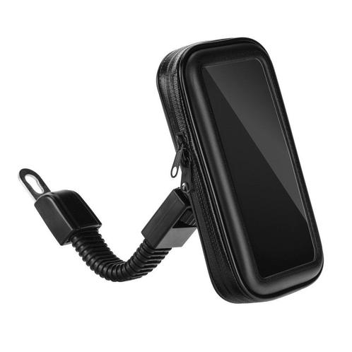 Universele Smartphone Motorhouder - 4,8 - 5,5 inch - Zwart, Telecommunicatie, Telefoonhouders, Ophalen of Verzenden