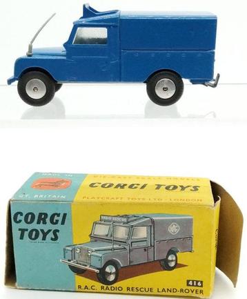 ミニカー CORGI NO.416 LAND ROVER RAC Radio Rescue Vectis Auctions | Corgi Toys 416 Land Rover 'RAC Radio Rescue