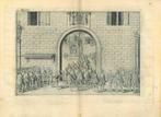 Historische prent van Brussels, Antiek en Kunst, Kunst | Etsen en Gravures