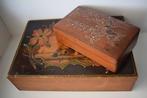 Doos (2) - tekendoos en juwelendoos - handwerk - Hout
