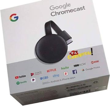 Google Chromecast V3 in Doos (Nieuw) (Google Producten) beschikbaar voor biedingen