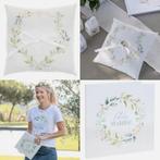 Bruidsset Floral Wedding met gastenboek en ringkussen, Hobby en Vrije tijd, Feestartikelen, Verzenden, Nieuw, Versiering, Geboorte of Huwelijk
