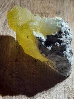 Very beautiful decorative cluster with mainly yellow brucite