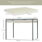 TRUUSK Vervangend Dak Voor 2,85 X 2 M Pergola, Waterafstoten, Tuin en Terras, Partytenten, Verzenden, Nieuw