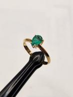 Ring - 18 karaat Geel goud - 0.70ct. tw. Smaragd - Ring met, Nieuw