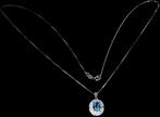 Zonder Minimumprijs - Ketting met hanger Zilver Topaas, Sieraden, Tassen en Uiterlijk, Antieke sieraden