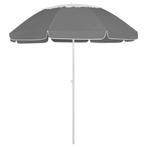 vidaXL Strandparasol 300 cm antracietkleurig, Tuin en Terras, Verzenden, Nieuw, 2 tot 3 meter, Strandparasol