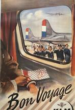 Bon Voyage KLM groot formaat, Antiek en Kunst