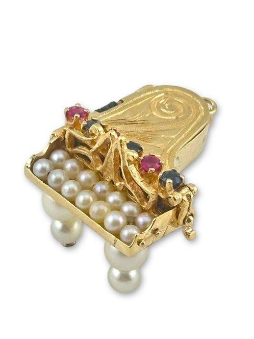 Hanger - 14 karaat Geel goud, 14K geelgouden, Sieraden, Tassen en Uiterlijk, Antieke sieraden