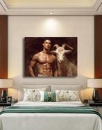 Canvas Fit - Alberto Ricardo - GOAT: El símbolo encarnado”, Antiek en Kunst