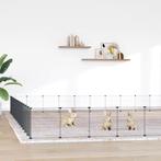 vidaXL Huisdierenkooi met deur 52 panelen 35x35 cm staal, Verzenden, Nieuw