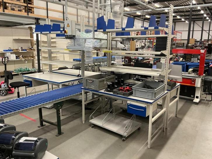 Online veiling: Storopack, inpakstation, 4 werkplekken, Zakelijke goederen, Kantoor en Winkelinrichting | Magazijn, Stelling en Opslag