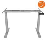 Los onderstel - Deluxe - Zit-Sta - Elektrisch - Zilvergrijs, Huis en Inrichting, Bureaus, Ophalen of Verzenden, Nieuw, Bureau