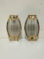 Wandlamp - Verguld messing - Set vintage wandlampen, Nieuw